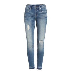 VISGOSS The Jagger Skinny Jeans Distressed Medium Wash Women's Size 27 Mid-Rise